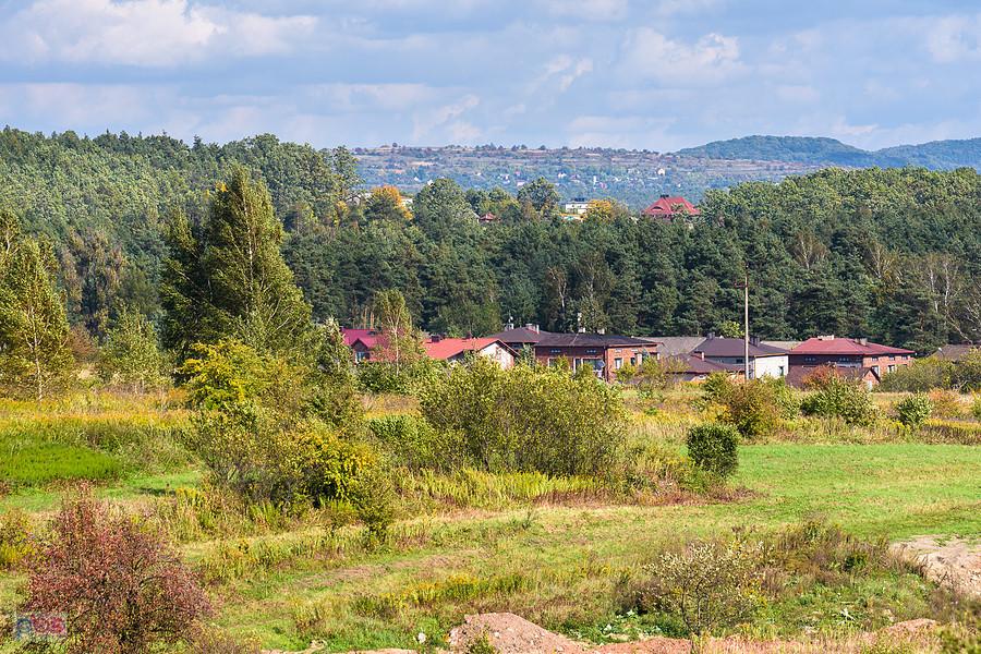 Dąbrowa Górnicza Okradzionów - widok w kierunku Dąbrowy Górniczej Błędów