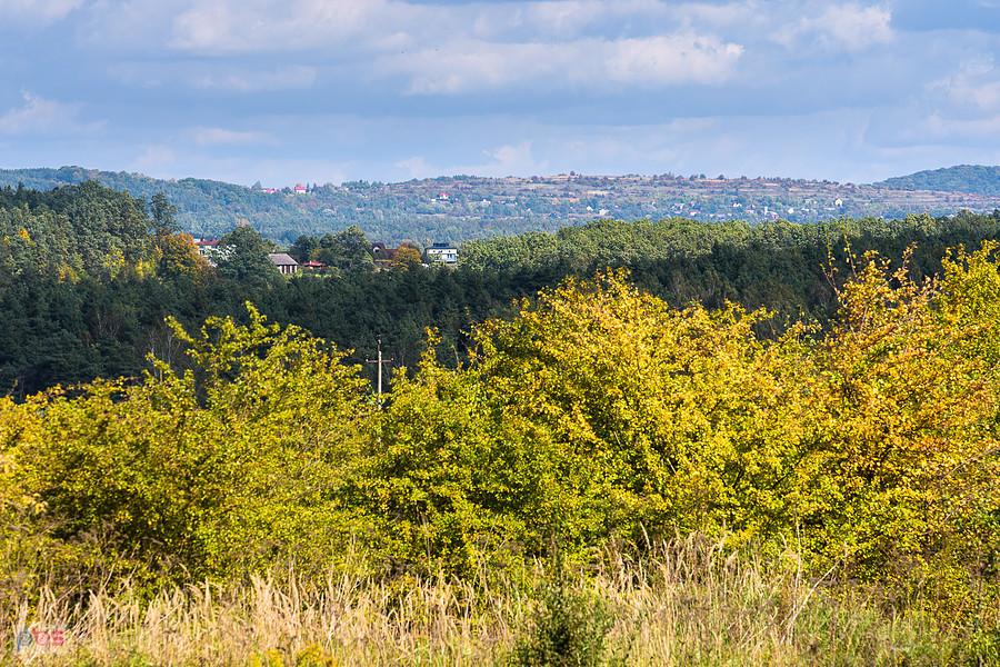 Dąbrowa Górnicza Okradzionów - widok w kierunku Dąbrowy Górniczej Błędów