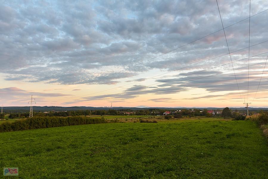 Bukowno - Kleparz - widok w kierunku Elektrowni Siersza