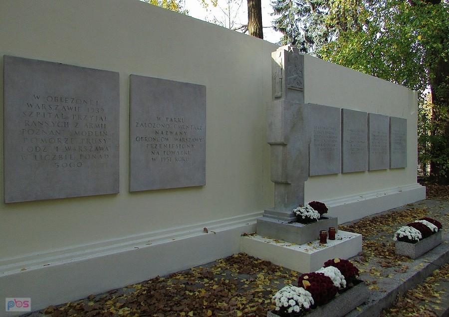 Pomnik w miejscu cmentarza przy Szpitalu Ujazdowskim