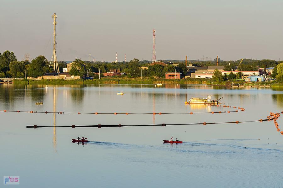Z wieży widokowej nad zalewem w Blachowni