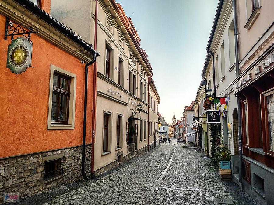 Uliczki na starym mieście w Bielsku-Białej