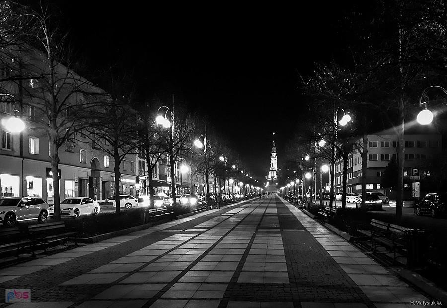 III Aleja N.M.P. i widok na Jasną Górę