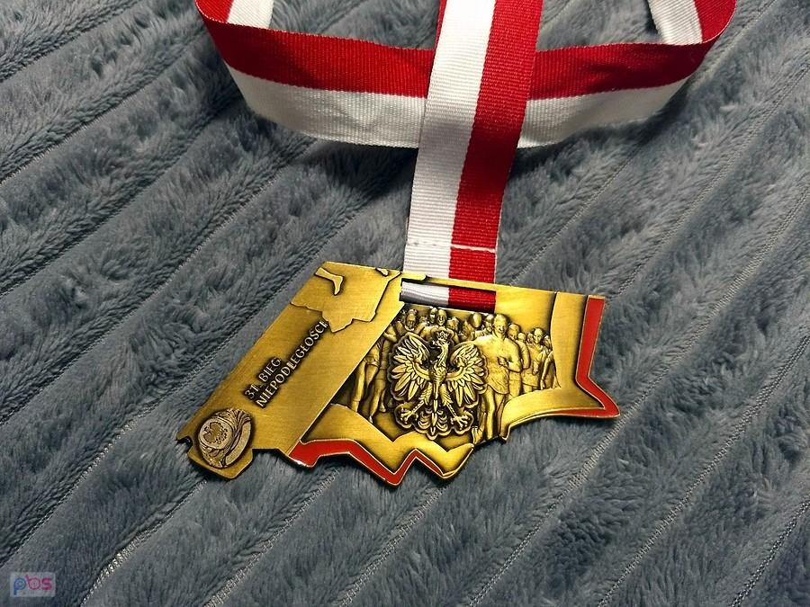 Medal z 31. Biegu Niepodległości w Warszawie