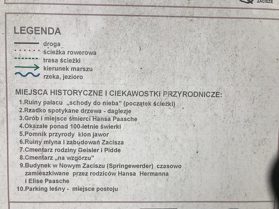 Legenda i opis ścieżki