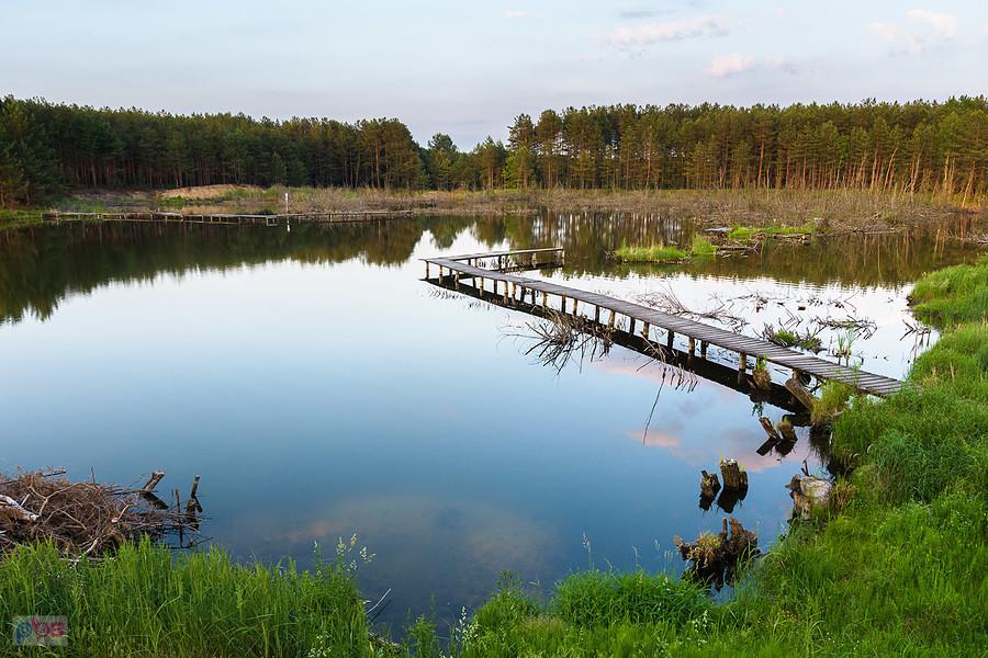 Molo na oczku wodnym przy ul. Św. Rocha - Marcinków