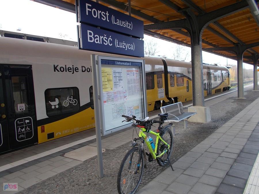 Peron dworca kolejowego Forst (Lausitz)