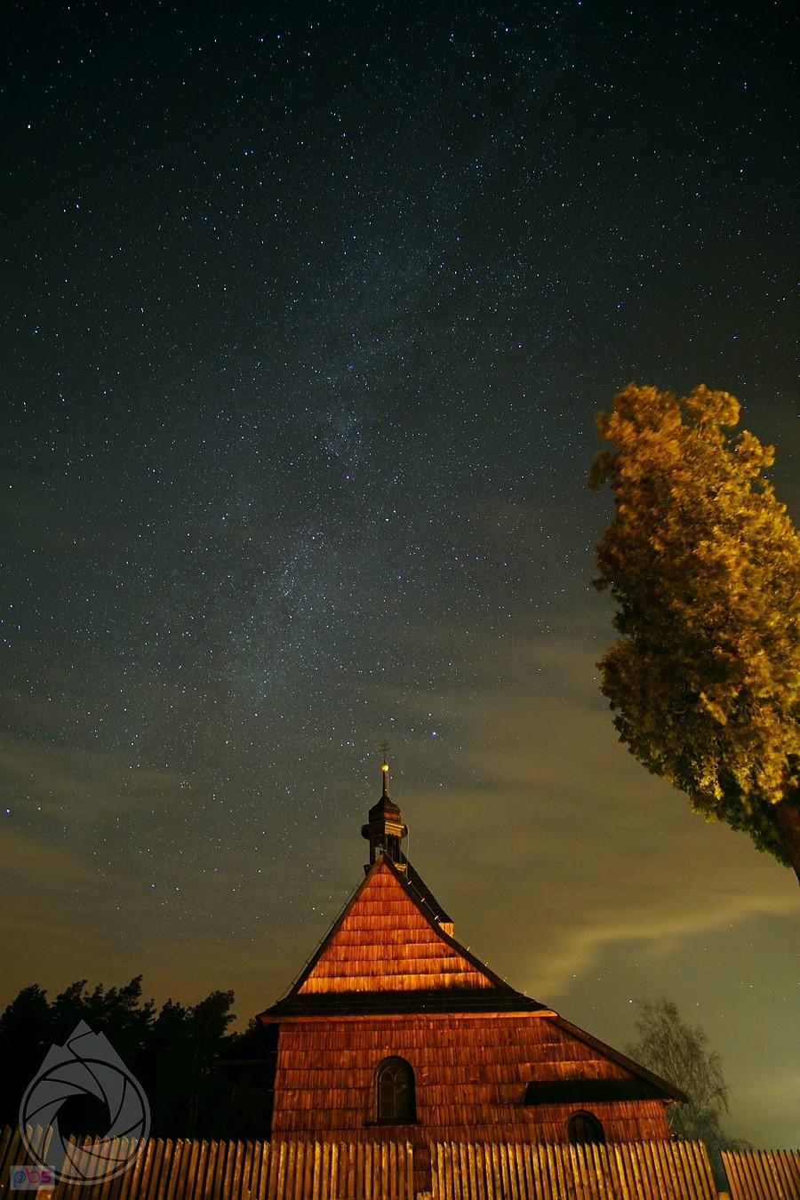 kościół na zakręcie w Bruśku