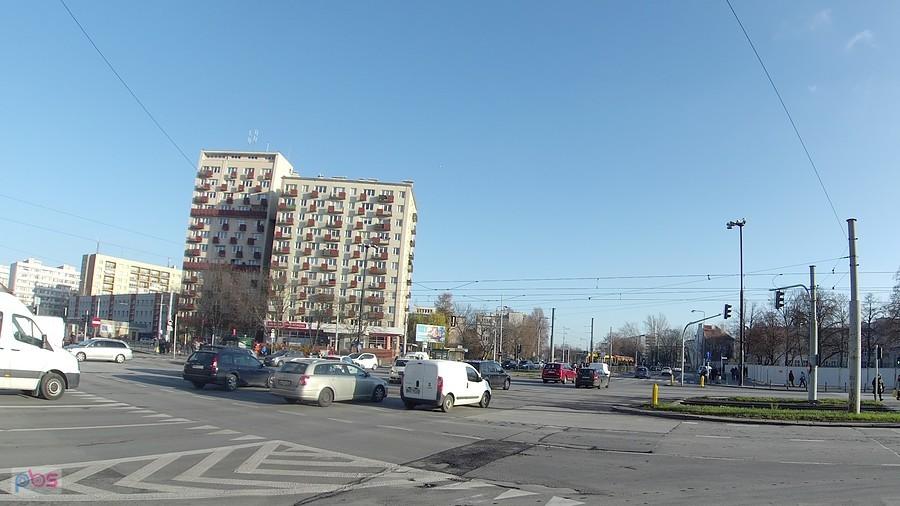 Skrzyżowanie ulicy Grójeckiej i Banacha