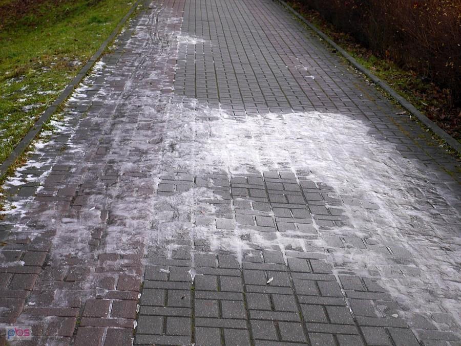Miescami ślisko