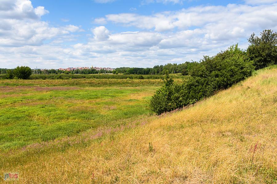 Po południowej stronie Warty - widok w kierunku dzielnicy Wyczerpy
