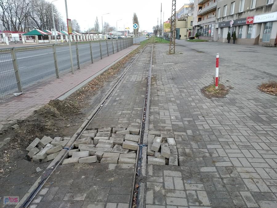 Rozbiórka linii tramwajowej