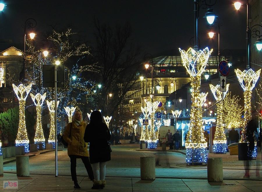 Oświetlony Hotel Europejski