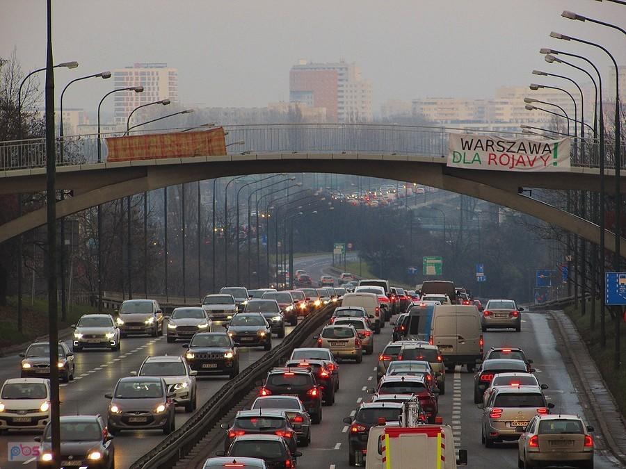 Trasa Łazienkowska - solidarni z Kurdami