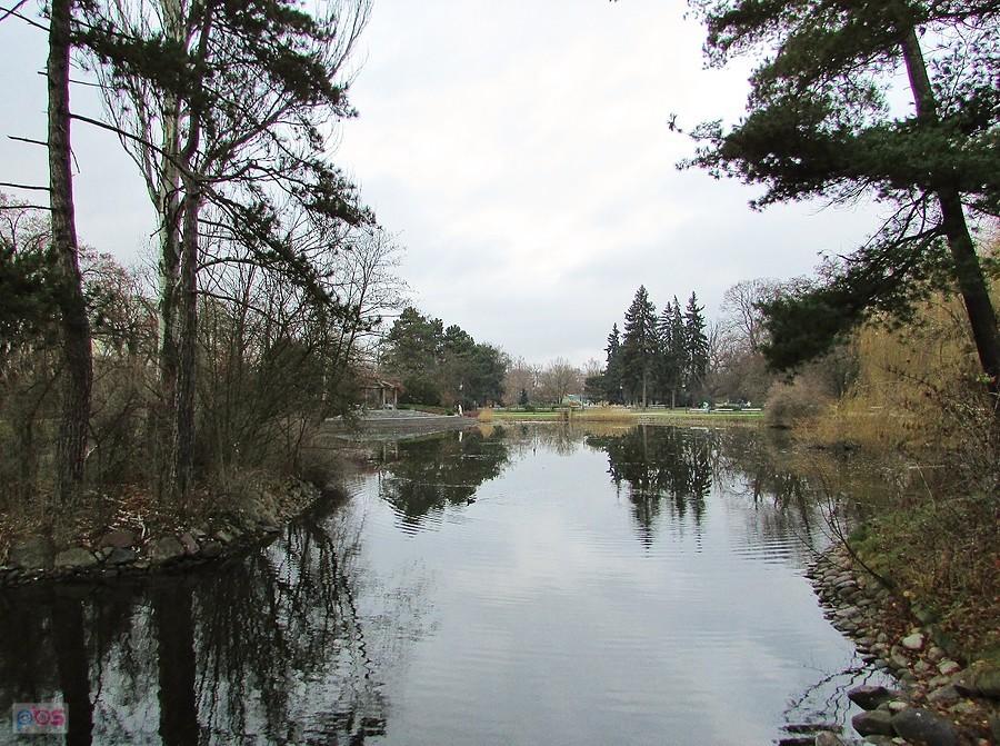 Park Ujazdowski - widok z mostku