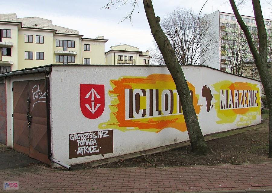 Mural Grodzisk Mazowiecki Pomaga Afryce
