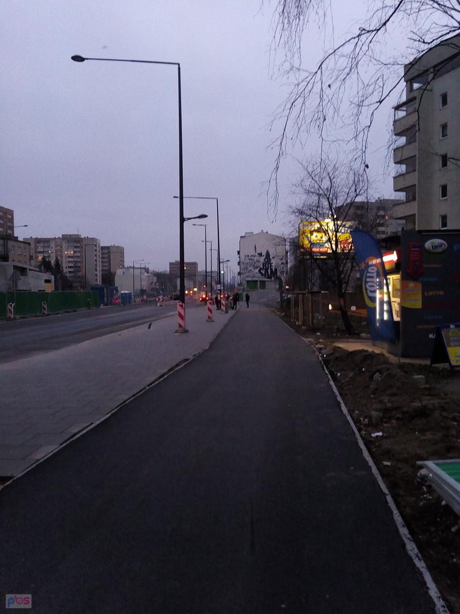 Naprawiona po budowie metra ddr na Górczewskiej