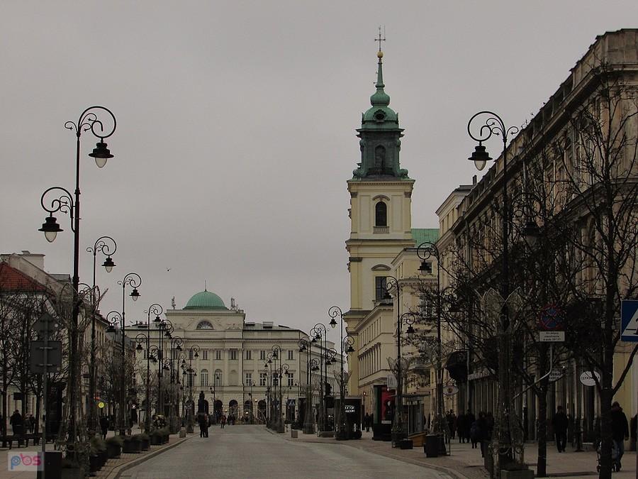 Pałac Staszica i kościół św. Krzyża