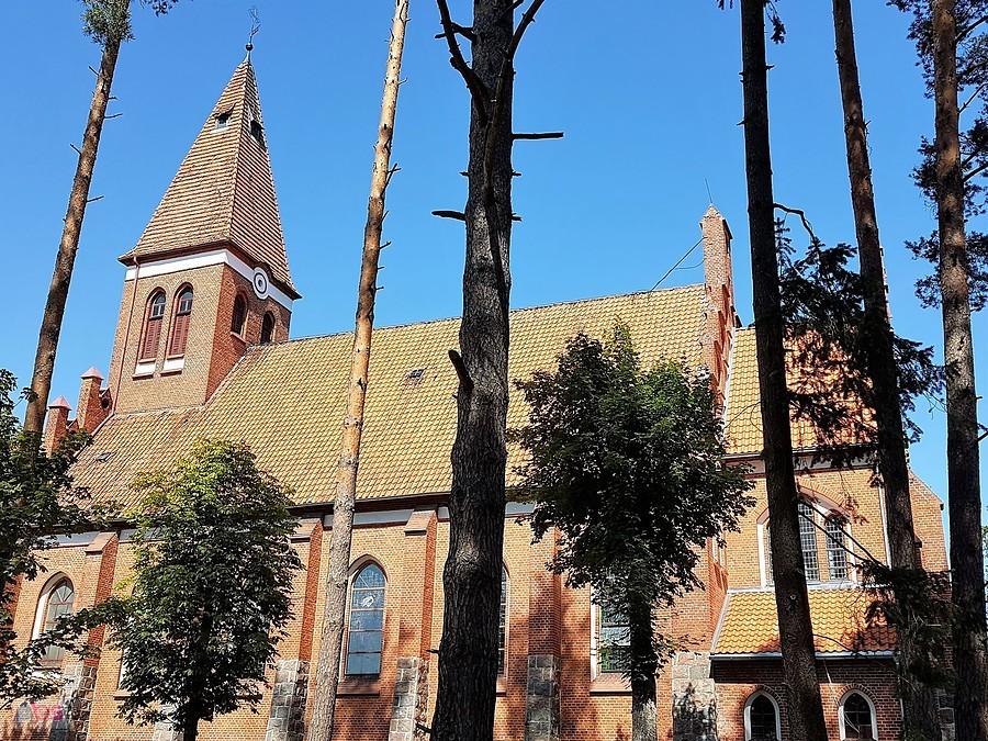 Warmia. Orzechowo. Kościół Jana Chrzciciela