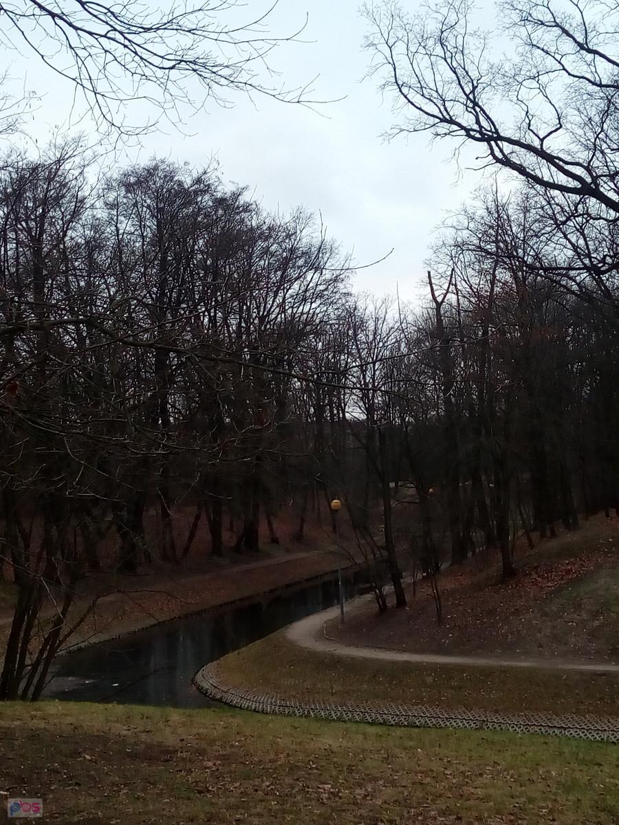 Fosa w parku na Forcie Bema