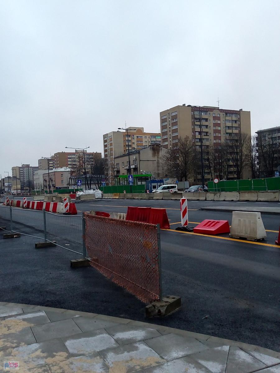 Górczewska, widok ze skrzyżowania z Olbrachta