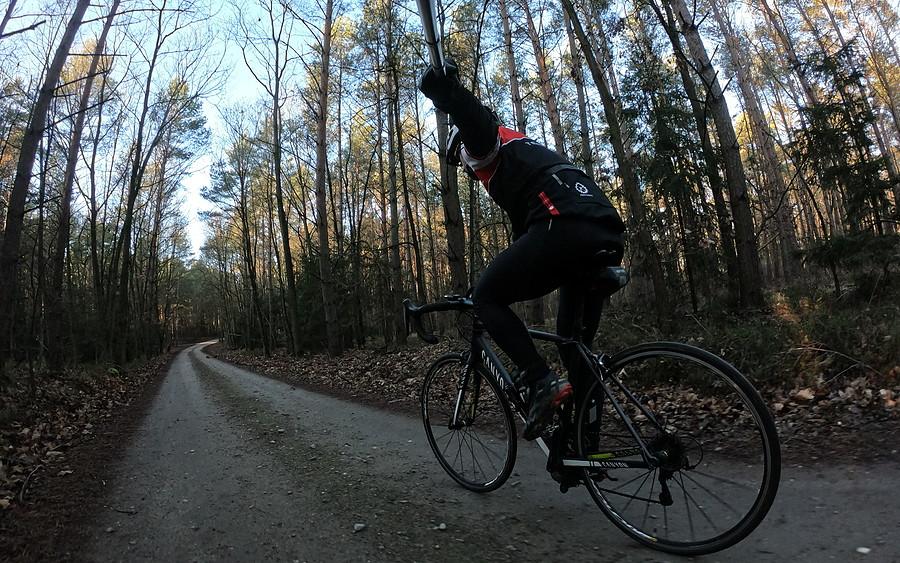 Aż 8 km pomykałem szosówką w terenie (Jaszkowo - Krajkowo)