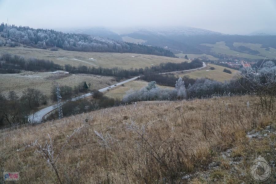 część podjazdu na Folkmarske sedlo
