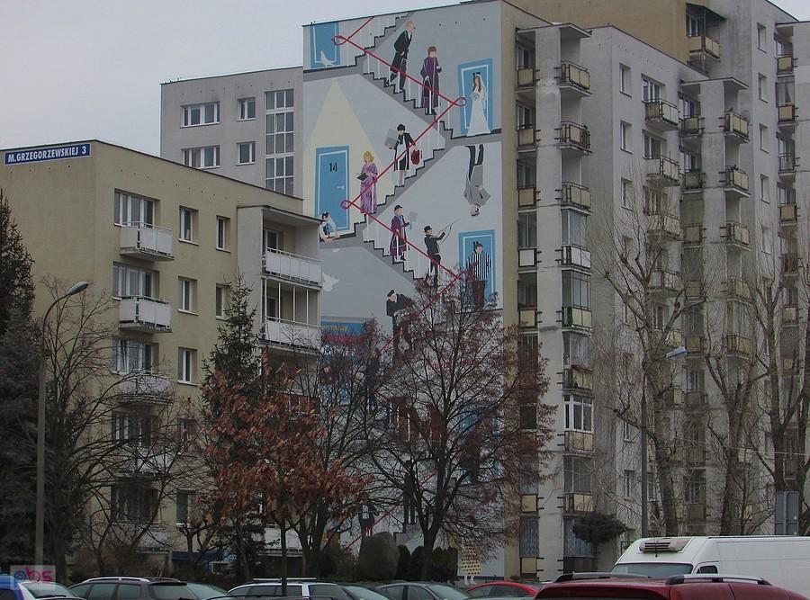 Nowy mural na Grzegorzewskiej