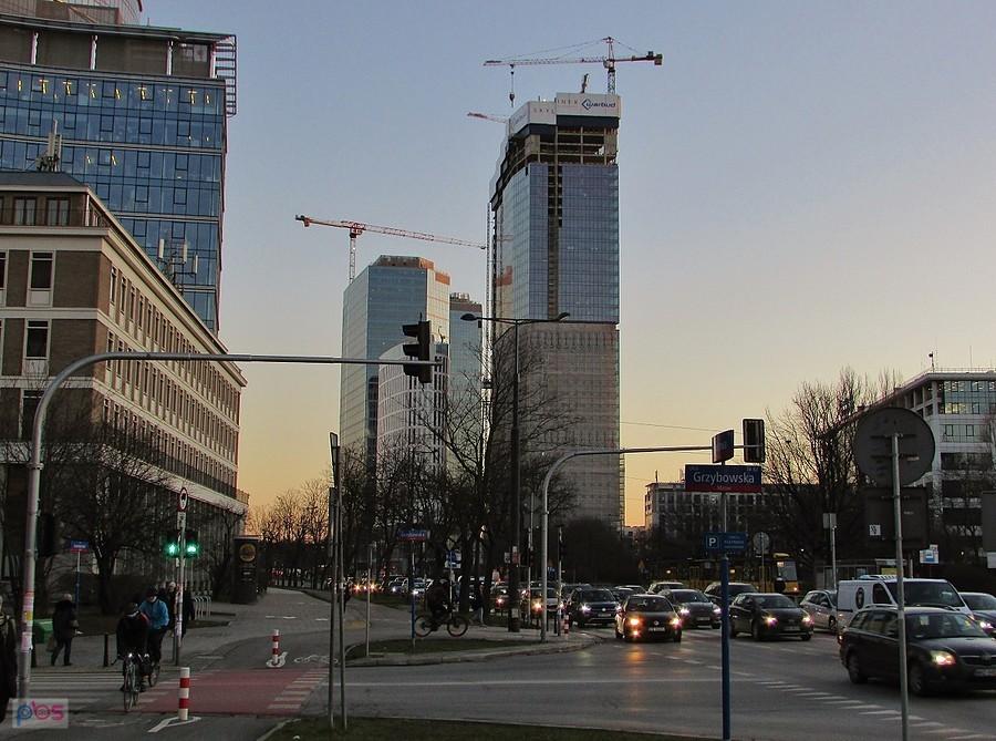 Widok z Grzybowskiej róg Towarowej