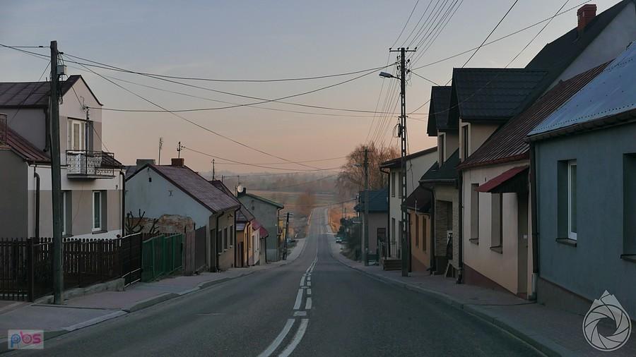 wyjazd z Bodzentyna na północ