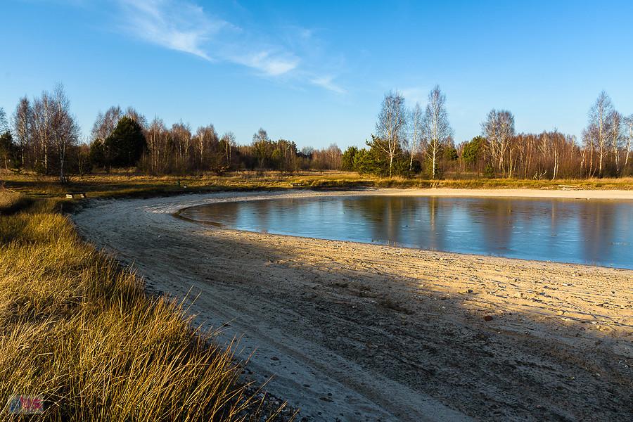 Wyschnięte jeziorko w Kusiętach