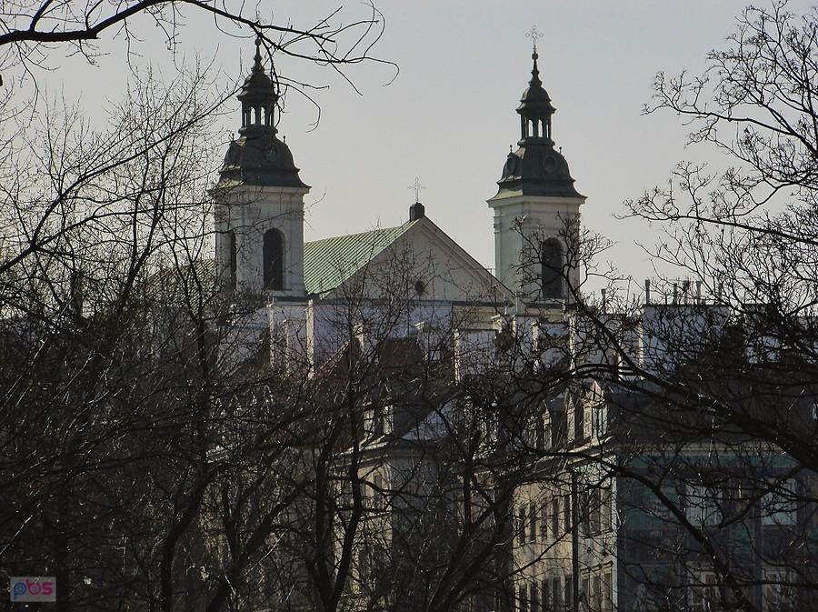 Widok na kościół św. Ducha z Wisłostrady