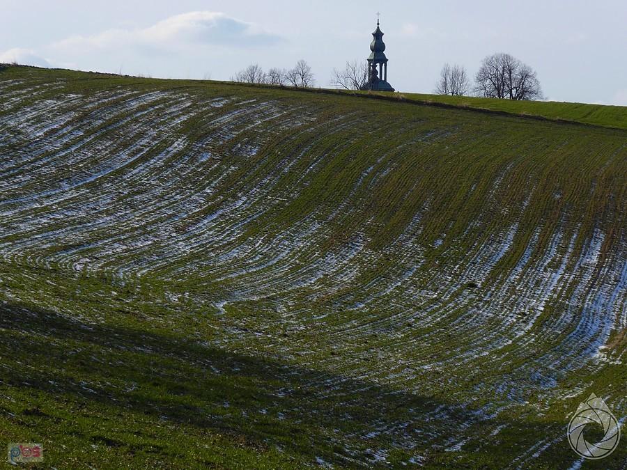 trochę zimy na polach w Gminie Chełm