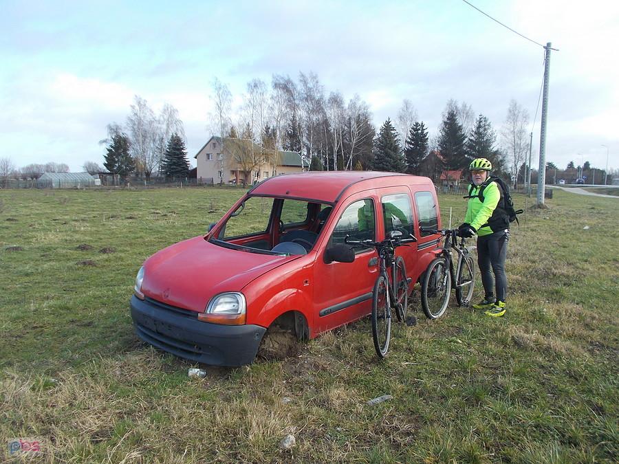 Krzywy podczas kontroli auta