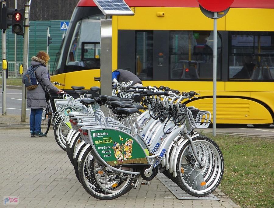 Stacja Veturilo przy pętli na Młocinach