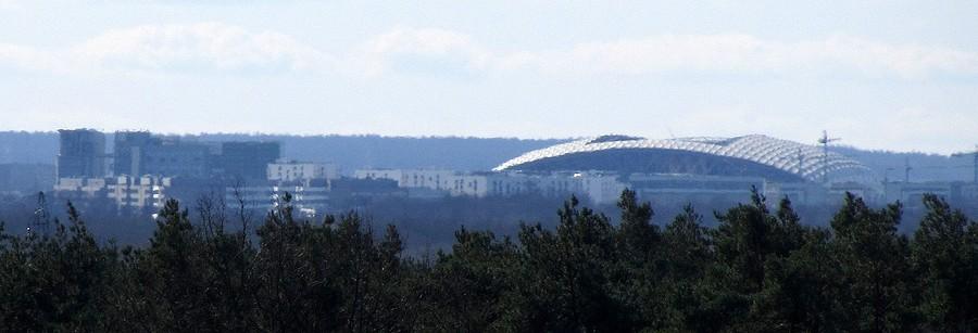 Dach Stadionu Miejskiego w zoomie, Poznań