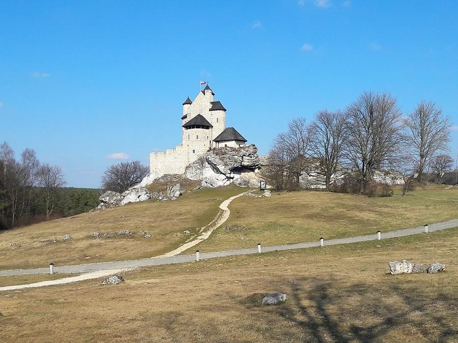 Zamek w Bobolicach jak zwykle piękny.
