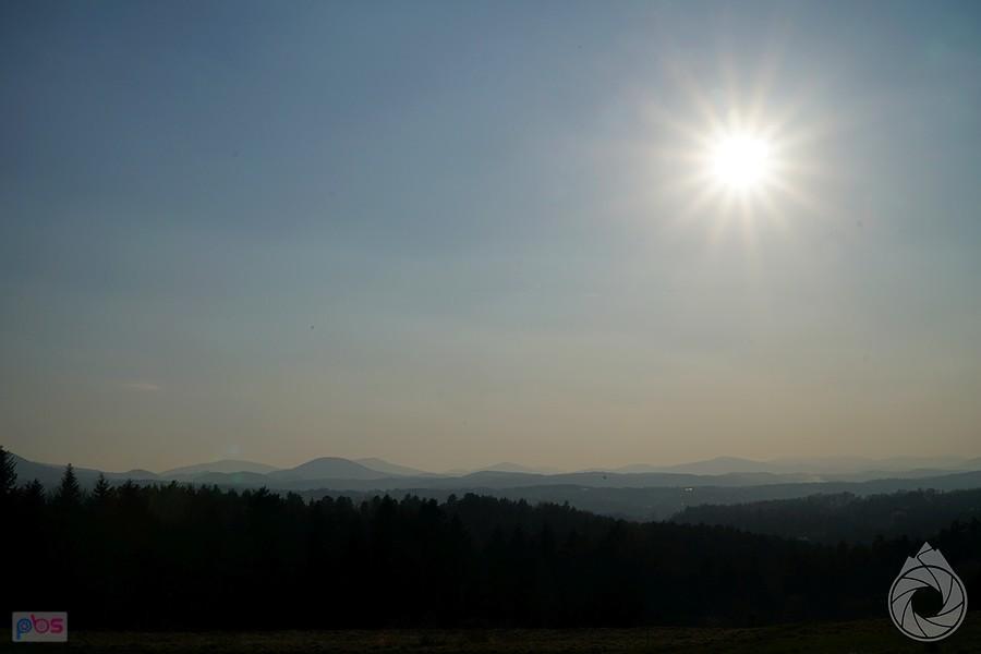 rzut oka na Beskid Wyspowy i Gorce z Muchówki