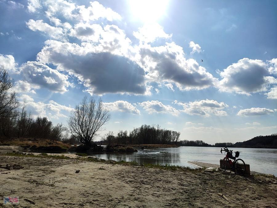Piękna pogoda, więc wypad nad Wisłę
