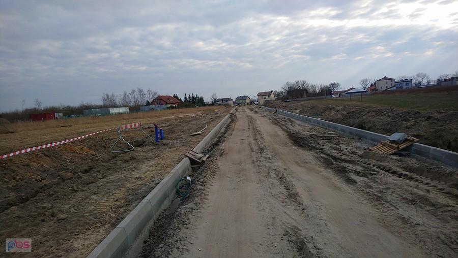 Ulica Złote Łany w Dawidach