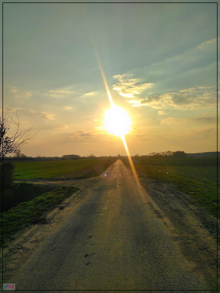 W stronę zachodzącego słońca :-)