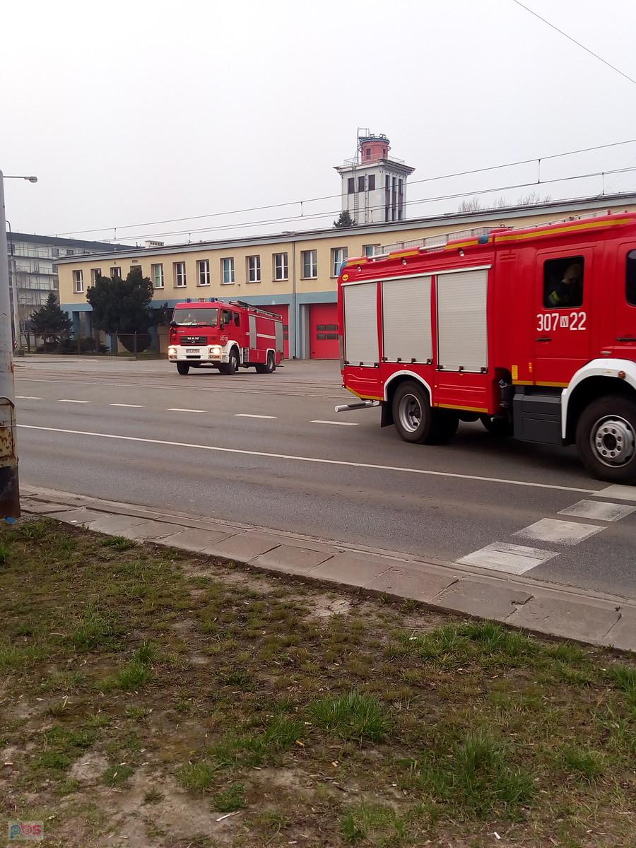 Straż pożarna wyjeżdża na akcję