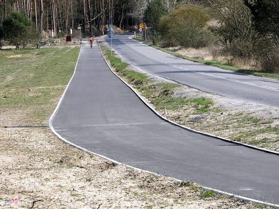 Część trasy do Wołczkowa już gotowa.