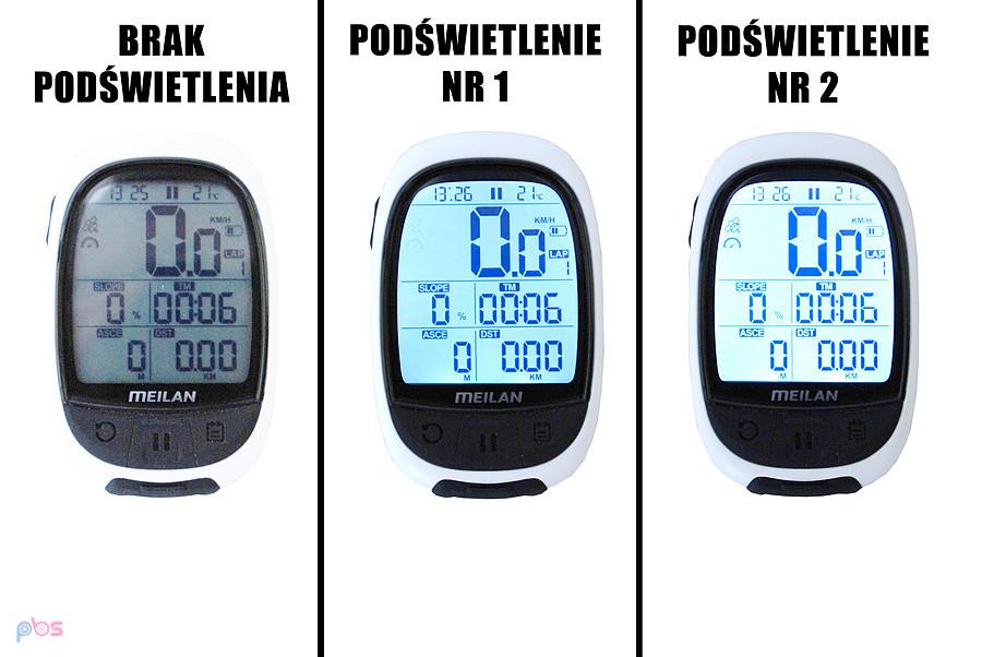 Porównanie trybów świecenia Meilan M2
