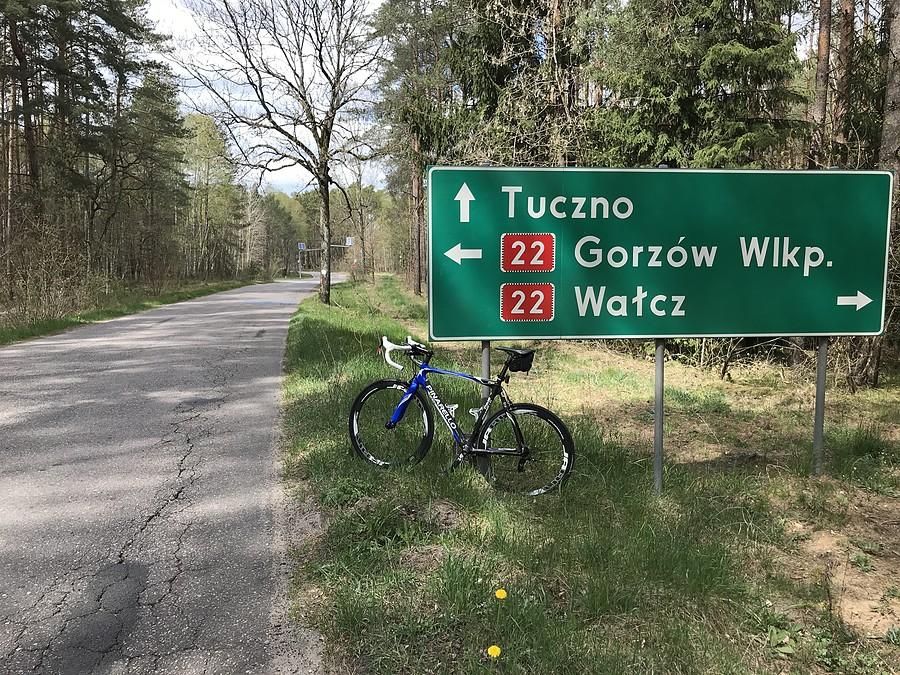 Teraz DK-22 i kierunek Człopa