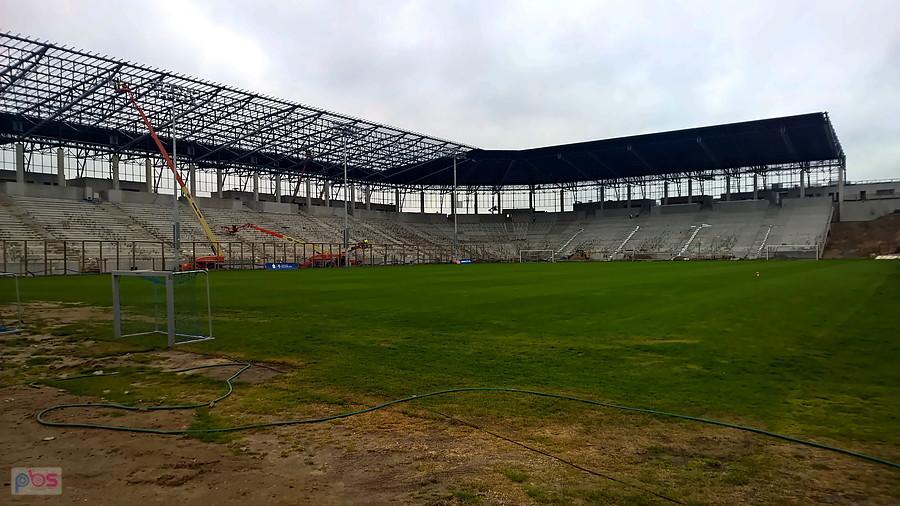 Przebudowa stadionu Pogoni, stan na dzień 29 kwietnia 20 r.