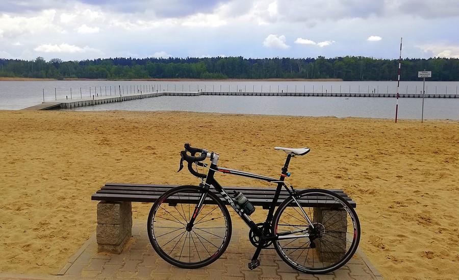 Jezioro Lusowskie, plaża w Lusowie