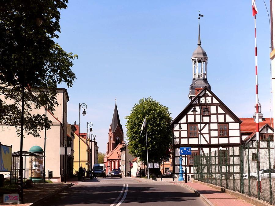 W centrum Nowego Warpna .