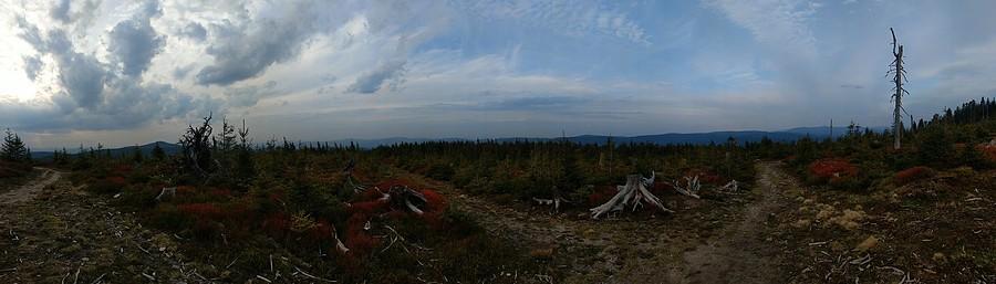 Panorama z niebieskiego