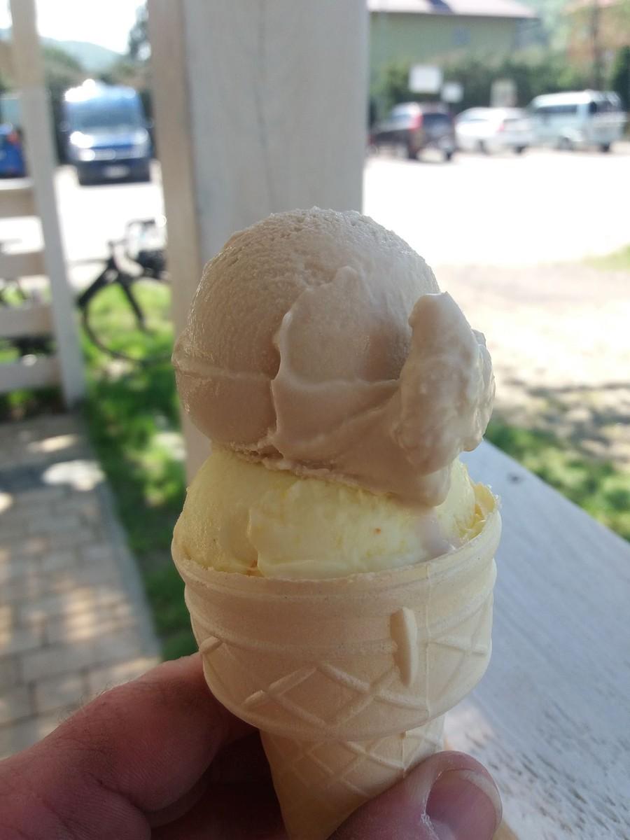 Lody w Krempnej.